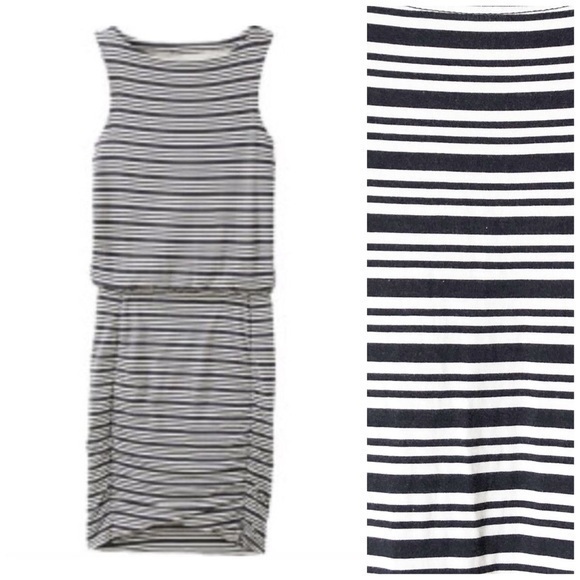 Athleta Dresses & Skirts - Athleta Striped Tulip Dress Size Medium Casual Travel Layering Athleisure